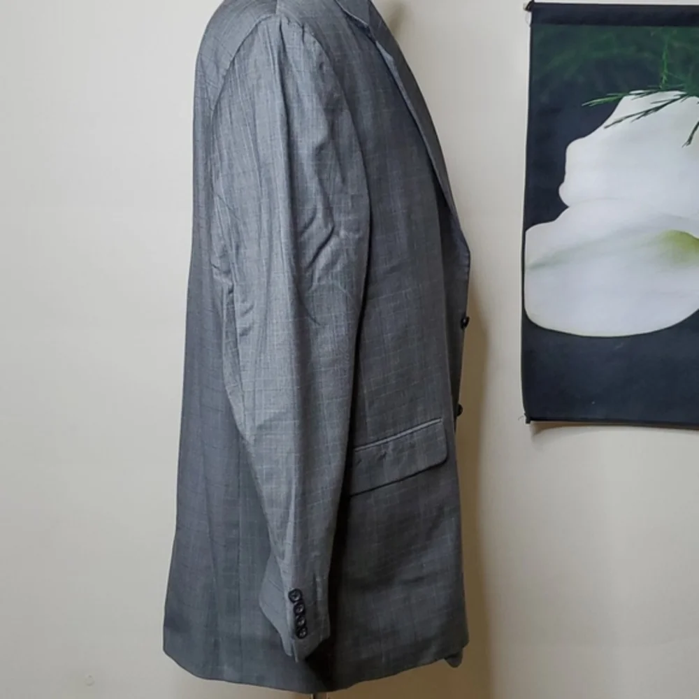 Men's Burberry Plaid Suit Jacket